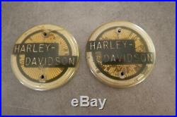 1958 HARLEY DAVIDSON XLH Sportster Duo Glide Hydra tank emblem 61773-58 not NOS