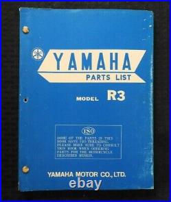 1969 Yamaha Modèle R3 350 de Course Moto Pièces Catalogue Manuel Belle