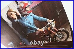 AFFICHE POSTER MOTO 1974 YAMAHA RS 100 125 + cinema AFRICAN QUEEN + American car