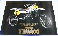 Affiche Poster Moto Yamaha Yzm400 Yzm 400 Moto Cross 1979 World Grand Prix