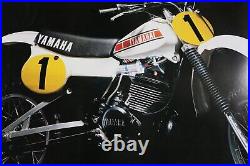 Affiche Poster Moto Yamaha Yzm400 Yzm 400 Moto Cross 1979 World Grand Prix