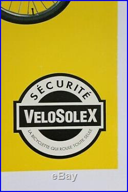 Affiche originale SOLEX VELOSOLEX world's most popular powered cycle