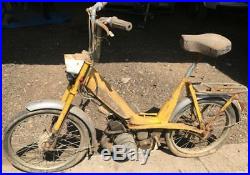 Ancienne mobylette MOTOCONFORT CADY JAUNE 1960, scooter, moto, cyclo, no emaillé
