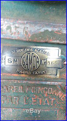 Ancienne pompe à essence MYARD 1930, industriel, SATAM ASTER ESSO SHELL