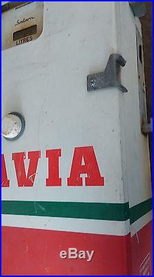 Ancienne pompe à essence SATAM AVIA, industriel, scooter, moto, cyclo, no émaillée