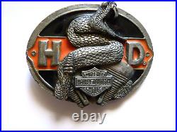 Authentique boucle ceinturon HARLEY DAVIDSON 1989