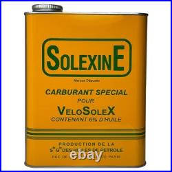 Bidon Solexine 2L Version II avec Porte-Bidon Licence Officielle Solex-Vintage
