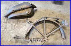 Cadre reservoir garde boue moto collection années 20 30 monet goyon 175 250 350