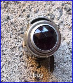 Feu arriere en verre a acetylene moto de collection ancetre