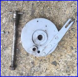Flasque de frein avant + axe broche moto de collection rene gillet 100 125 175