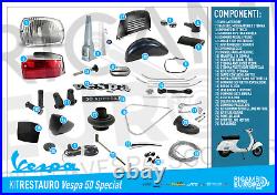 Kit Complet Pièces de Rechange Renovation Vespa 50 Spécial Garde-Boue Et Porte