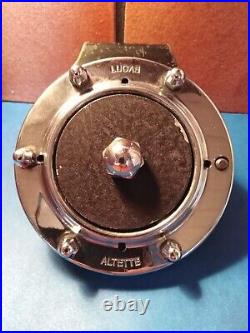Klaxon chromé Lucas Altette-6 volt-pour motos années 50-fonctionne- en bon état