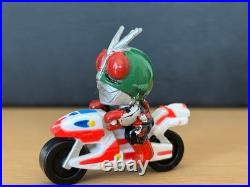 Lot de figurines Kamen Rider six pièces moto miniature rétro de collection 15+