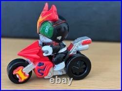 Lot de figurines Kamen Rider six pièces moto miniature rétro de collection 15+
