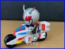 Lot de figurines Kamen Rider six pièces moto miniature rétro de collection 15+