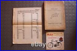 MAV Milano Jolly Micromoteur Catalogue Pièces de Rechange Prix, Brochure 1953