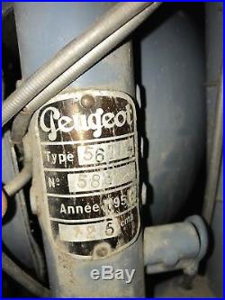 Moto Ancienne 125 Peugeot Type 56 Tl 4 1956