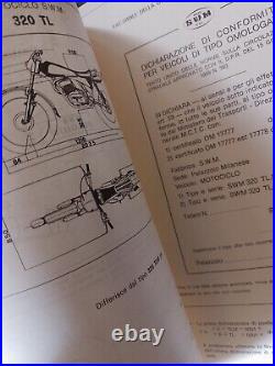 Moto swm 320 TL. M Dgm Document Original Approbation 1978