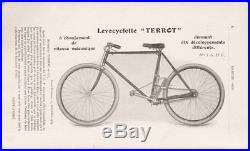 Moyeu Terrot levocyclette 10 vitesses 1906 à leviers velo ancien