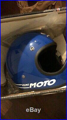 NOS original Bell mini moto blue motorcycle size 52