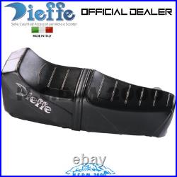 Nouvelle Selle Sellone Camel Noire Pour Piaggio Vespa 125-150-200 PX Sport