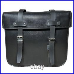 Paire de sacoches tradi SPORFABRIC mobylette vélo solex vintage noire lanière