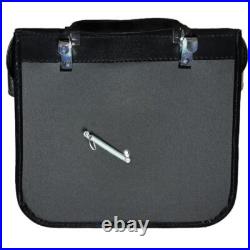 Paire de sacoches tradi SPORFABRIC mobylette vélo solex vintage noire lanière