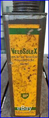 RARE 45cc solexine blik bidon can lata solex Velosolex oto orbea vintage 100%