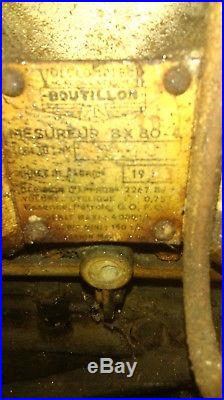 RARE ancienne pompe à essence BOUTILLON ESSO GAZOIL1963, industriel, no émaillée