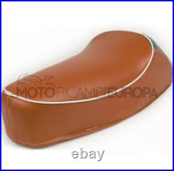 Selle Marron Pour Giaggio Vespa 50 Special R L N Avec Gobbe Tricolore Selle Marron Pour Giaggio Vespa 50 Special R L N Avec Gobbe Tricolore