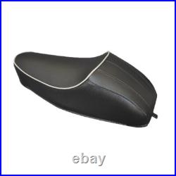 Selle Noir Mono Place Avec Levier Pour Piaggio Vespa 50 Special R L N Avec Bosse