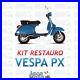 Set Renovation Pièces de Rechange Complet Vespa 125 150 200 Px Pe Erste Série