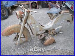 Starlett monet goyon, lot de piece et cadre, villiers engine, french moped