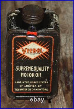 Support de bidon huile VEEDOL / jawa terrot shell mobiloil aeroshell indian bsa